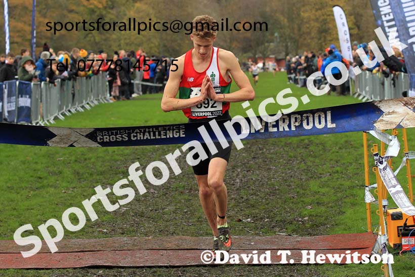 Junior Men, 2022 British Athletics Cross Challenge, Sefton Park, Liverpool.  Photo: David T. Hewitson/Sports for All Pics